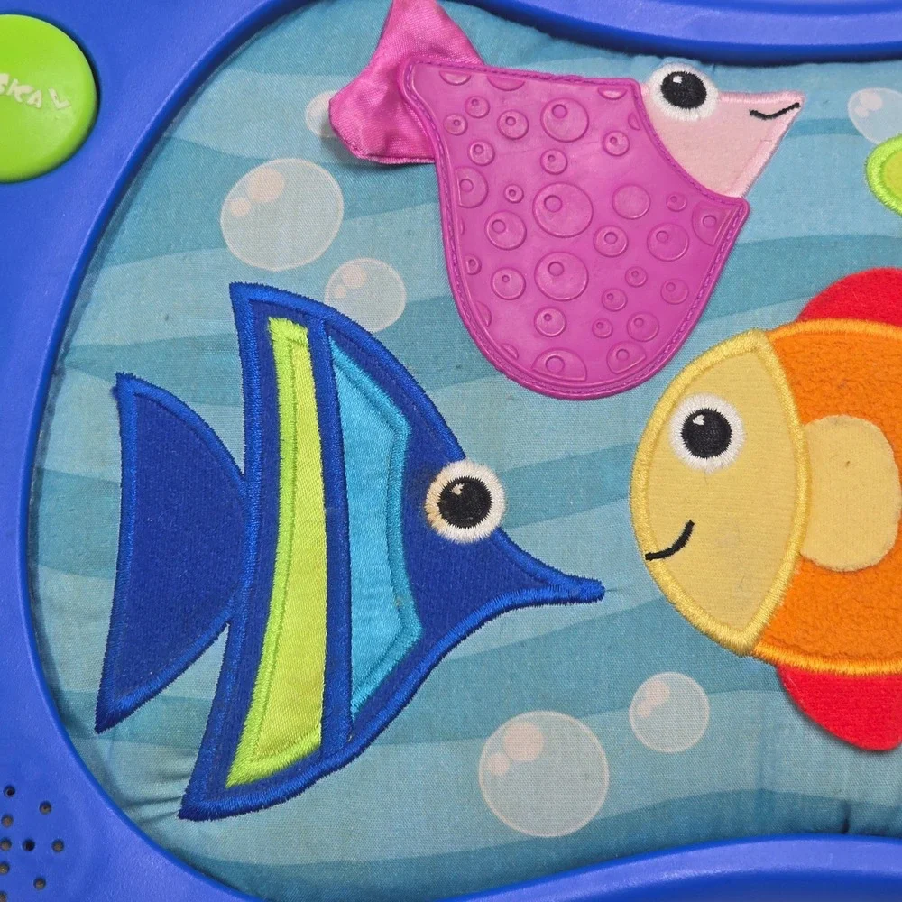 Sassy Musical Under the Sea Fish Sensory Symphony Tactile Baby Infant Toy Blue